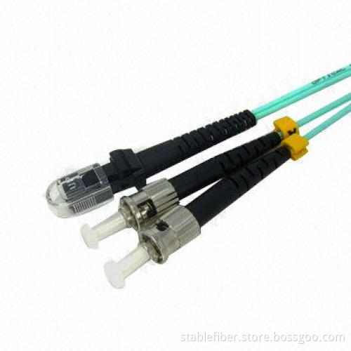 MM Duplex ST-MTRJ OM4 Patch Cord with Ultra Low Back Reflection and Low Insertion Loss